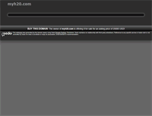 Tablet Screenshot of myh20.com